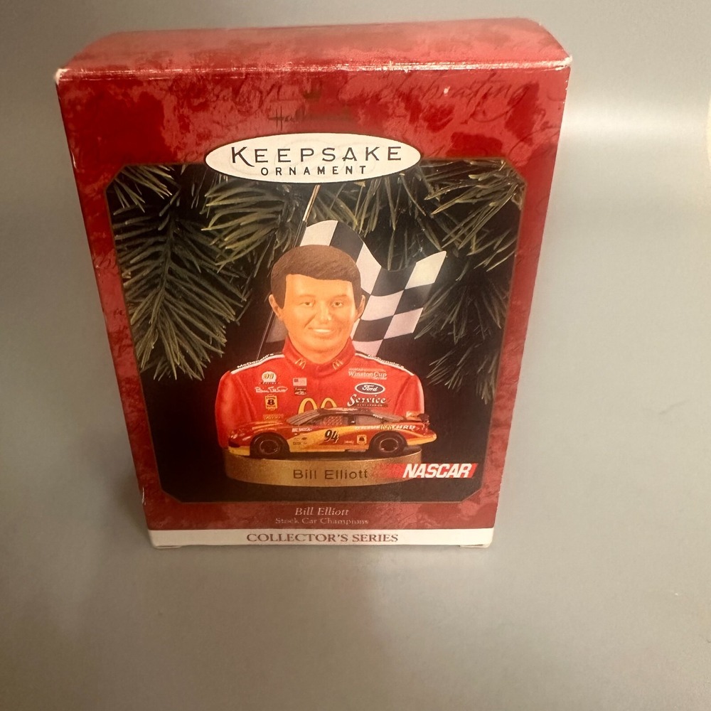 Hallmark Keepsake Ornament 1999 Bill Elliott NASCAR Stock Car Champions Series 3